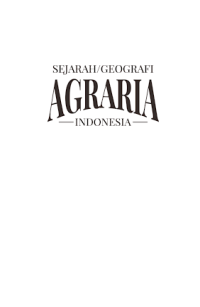 Image of Sejarah Geografi Agraria Indonesia